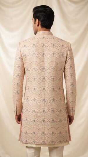 Regal Ivory Botanical Sherwani